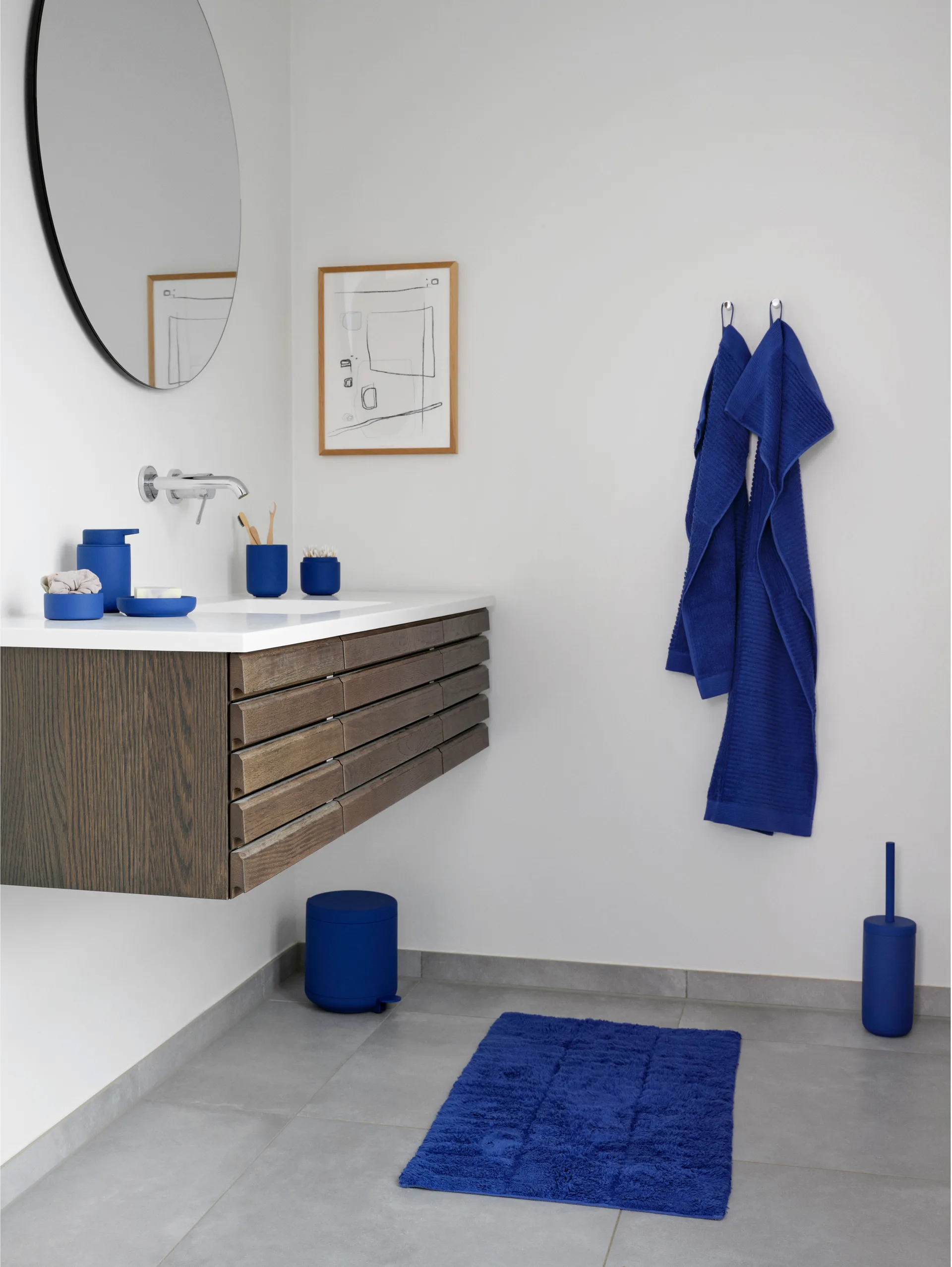 Classic towel 50x70 cm, Indigo Blue Zone Denmark