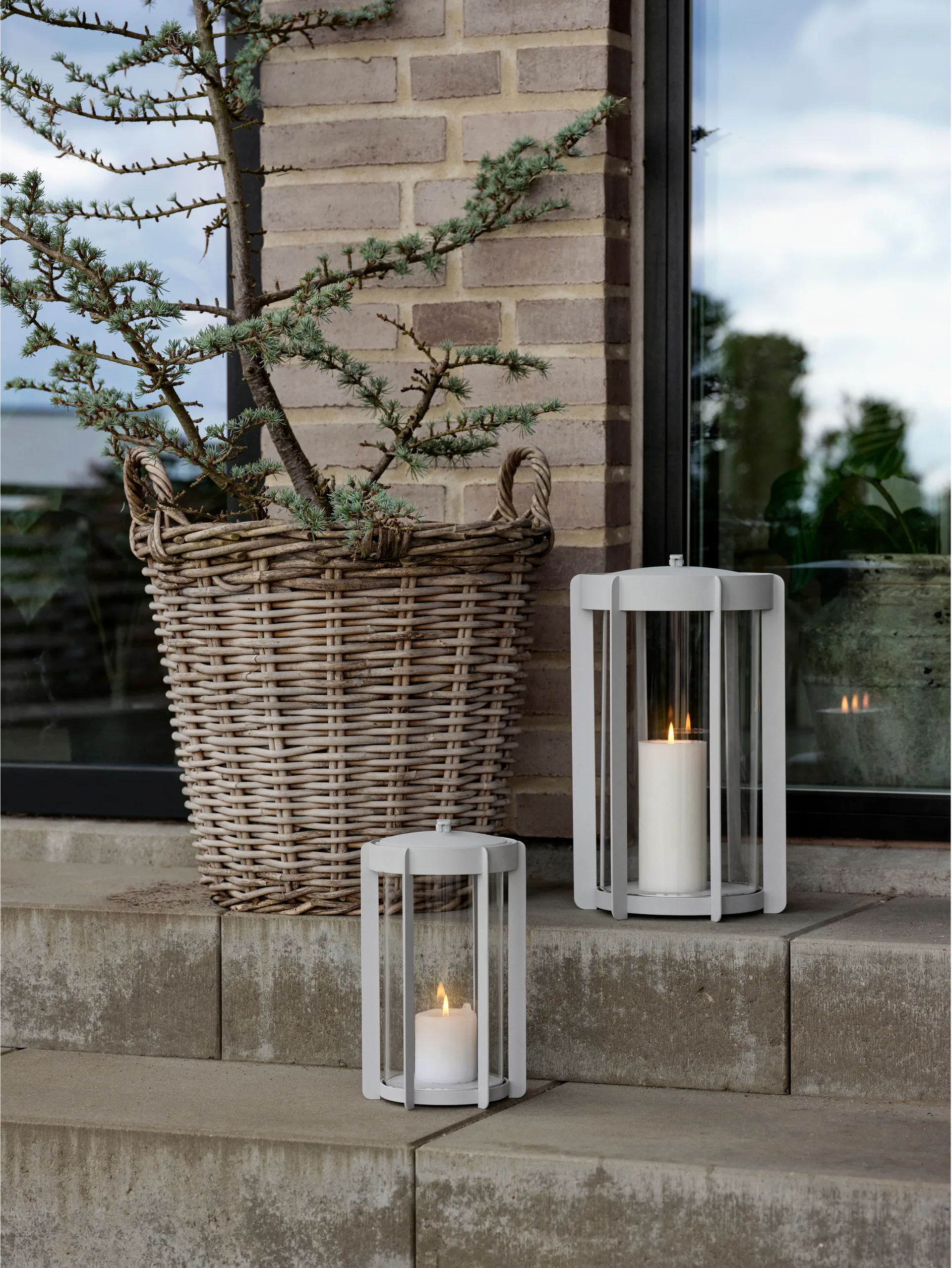 Firefly Lantern candle lantern 25 cm, Soft Grey Zone Denmark