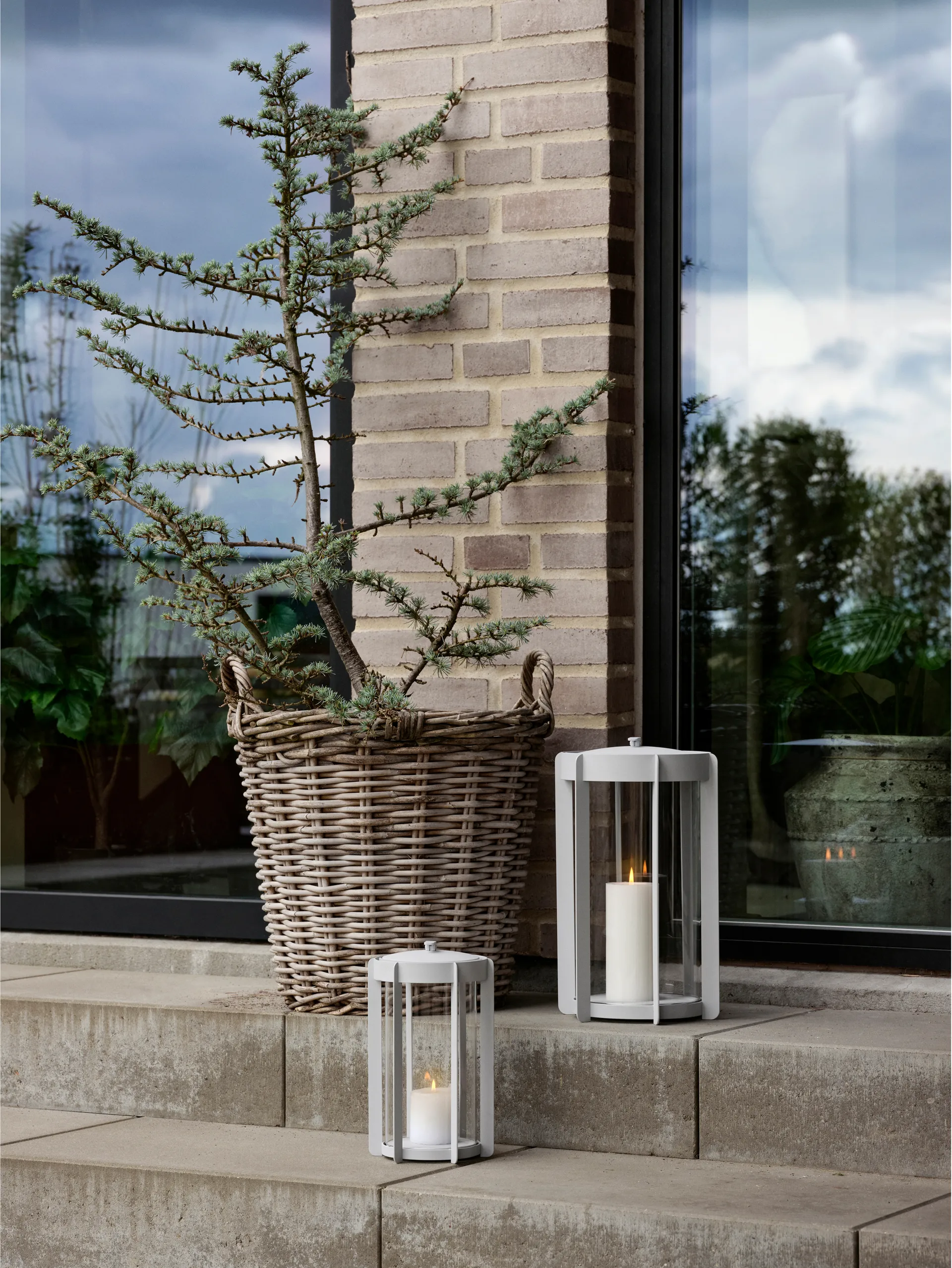 Firefly Lantern candle lantern 35 cm, Soft Grey Zone Denmark