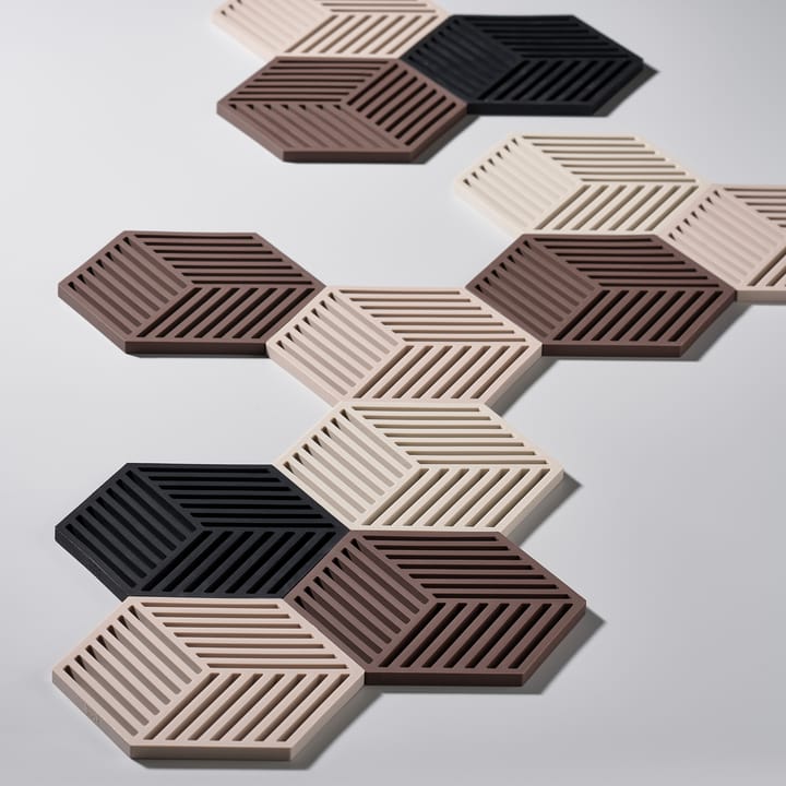 Hexagon trivet, chocolate Zone Denmark