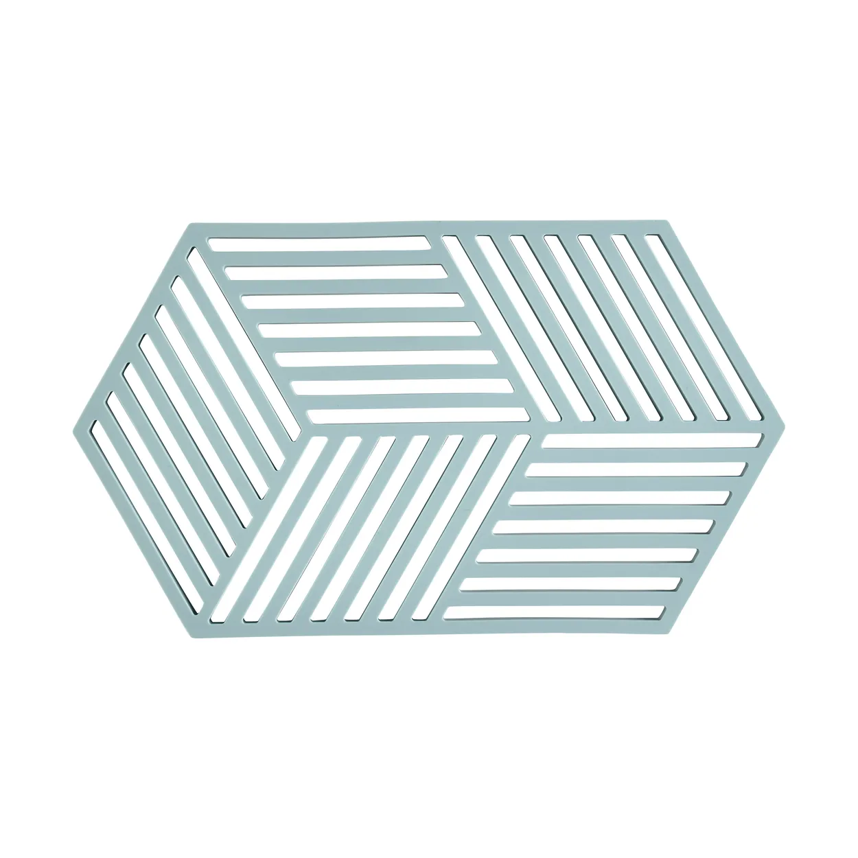 Zone Denmark Hexagon trivet large Fog blue | Scandinavian Design | Trivets | Blue