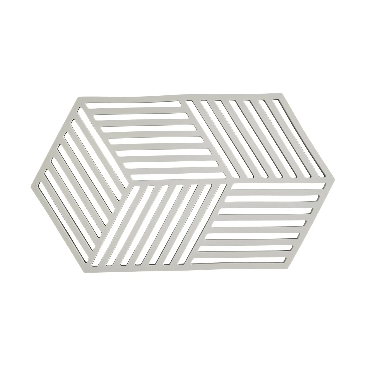 Zone Denmark Hexagon trivet large Warm Grey | Scandinavian Design | Trivets | Grey