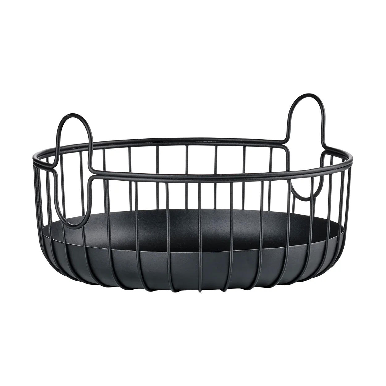 Zone Denmark Inu basket o22x8 cm Svart | Scandinavian Design | Storage baskets | Black