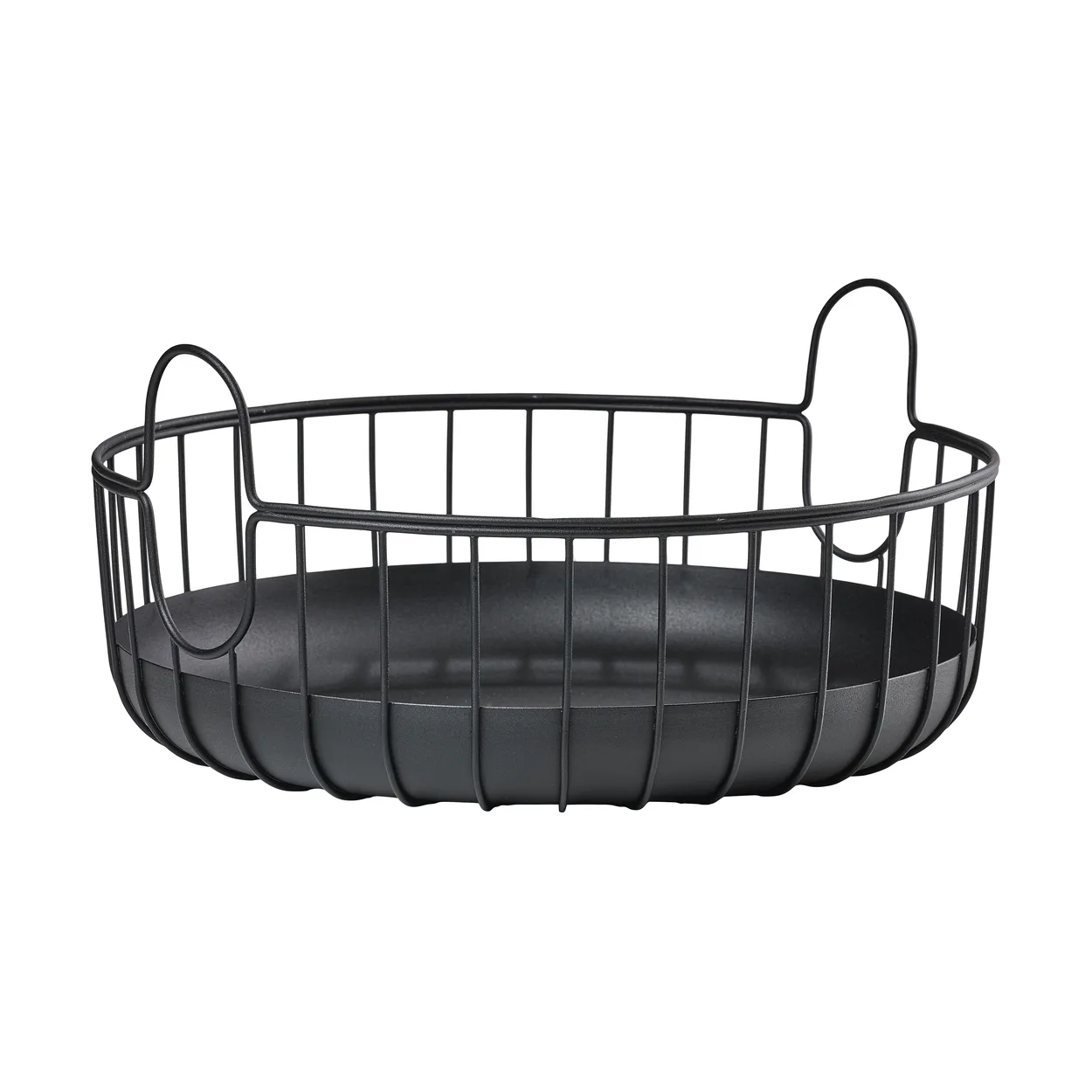Zone Denmark Inu basket Ø38x18 cm Black | Scandinavian Design | Storage baskets | Black
