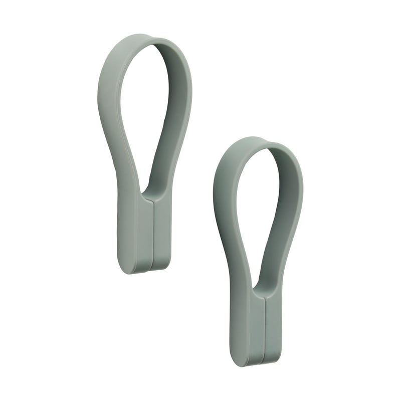 Zone Denmark Loop towel hanger magnet 2-pack Matcha green