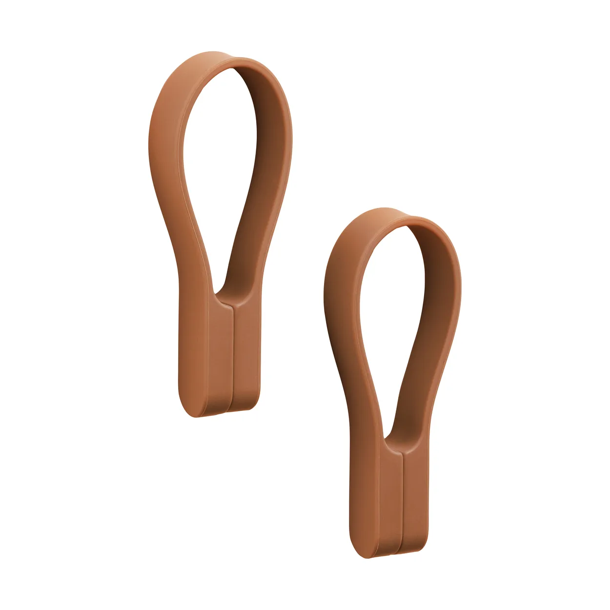 Zone Denmark Loop towel hanger magnets 2-pack Terracotta