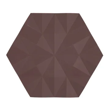 Ori Facet trivet 14x16 cm - chocolate - Zone Denmark