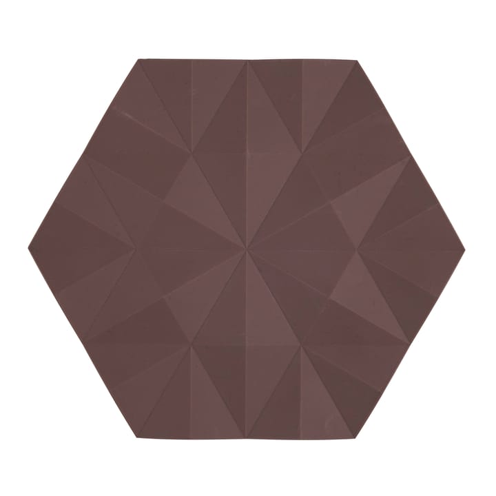 Ori Facet trivet 14x16 cm, chocolate Zone Denmark