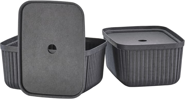 Pulp storage box 23x32 cm 2-pack - Black - Zone Denmark