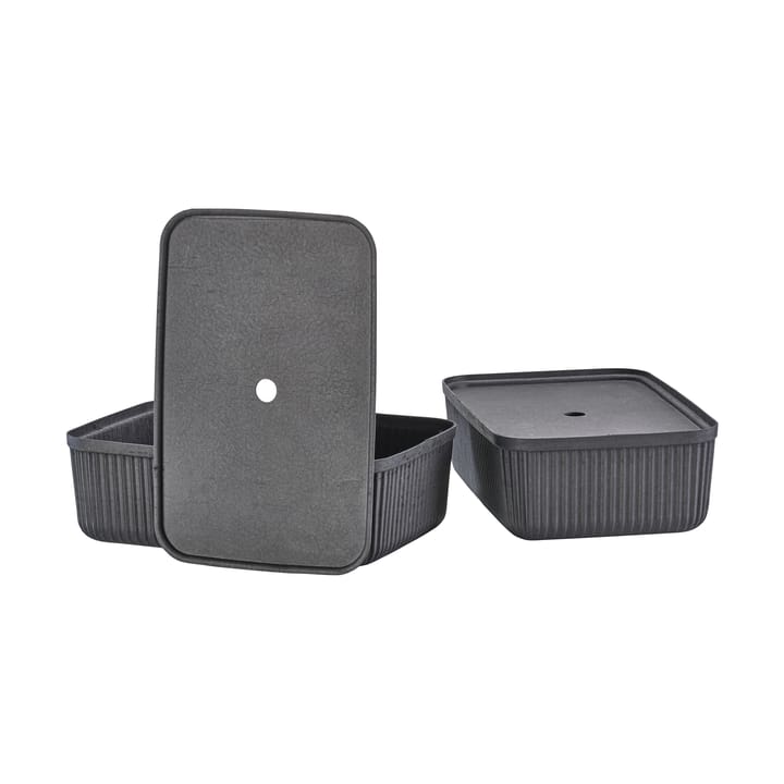 Pulp storage box 32x48 cm 2-pack - Black - Zone Denmark