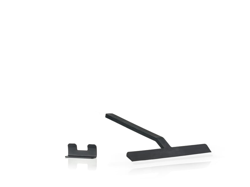 Zone Denmark Rim Scraper with holder 22cm Black
