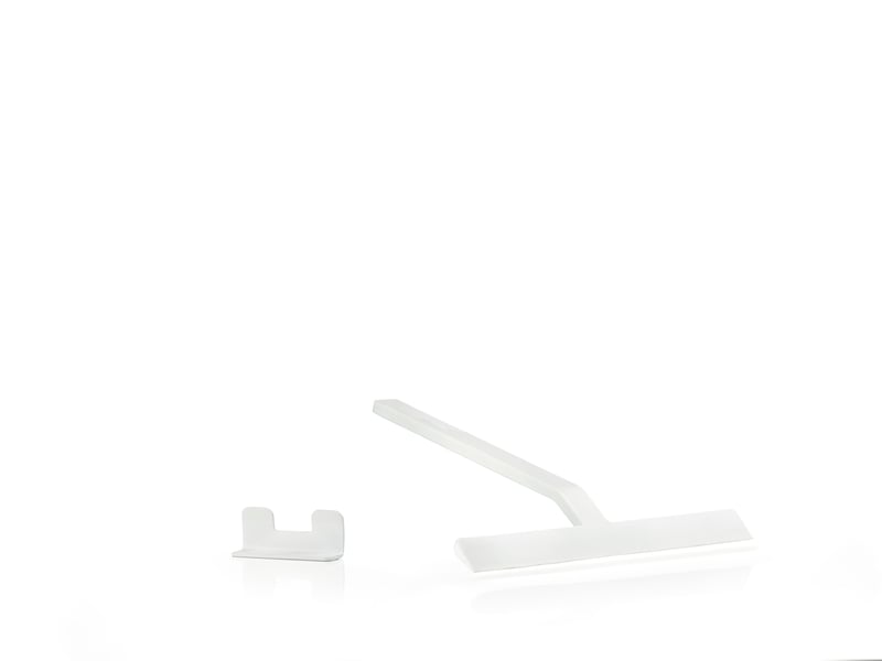 Zone Denmark Rim Scraper with holder 22cm White