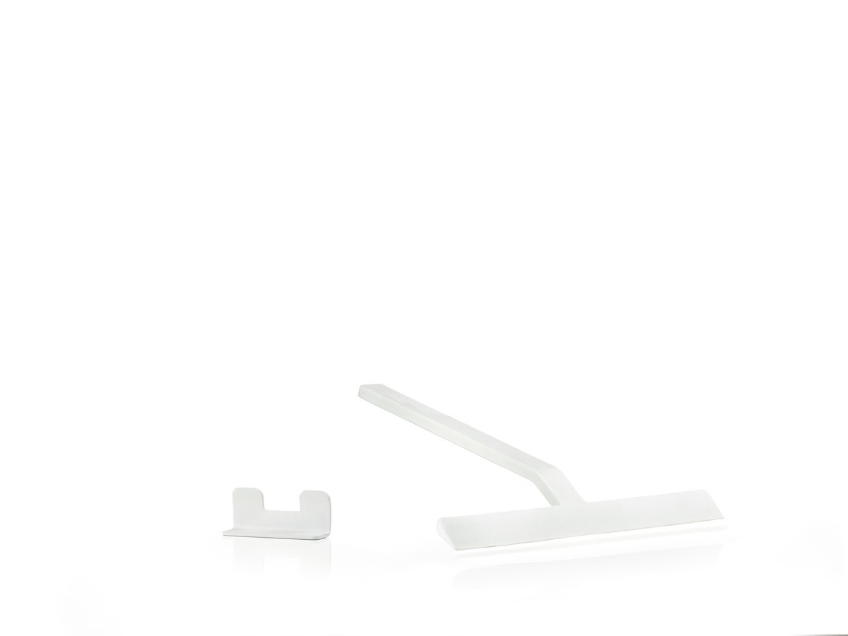 Zone Denmark Rim Scraper with holder 22cm White