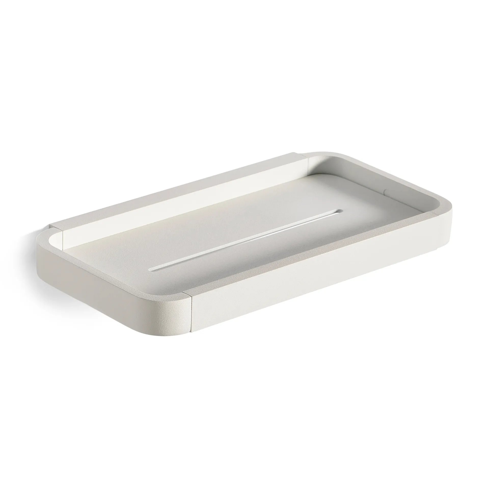 RIM shower shelf low 11x22 cm, White Zone Denmark