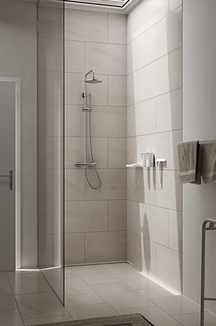 RIM shower shelf low 11x22 cm - White - Zone Denmark