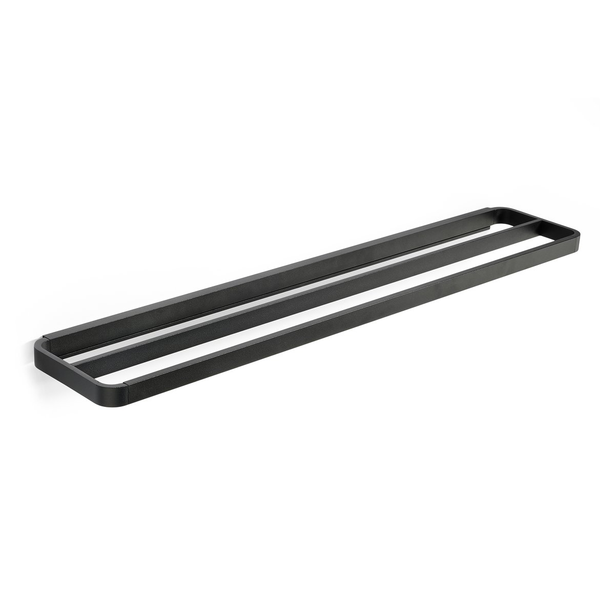 Zone Denmark RIM towel rack double 12x70 cm Black | Scandinavian Design | Towel rails & holders | Black