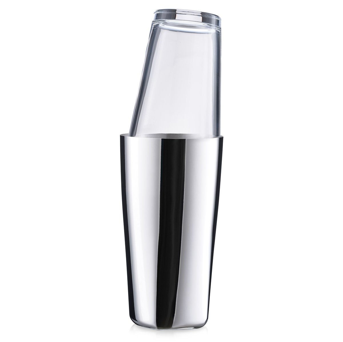 Zone Denmark Rocks Boston shaker polished steel | Scandinavian Design | Cocktail shakers | Silver-coloured