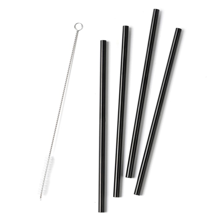 Rocks straws 21.5 cm 4-pack - Black - Zone Denmark