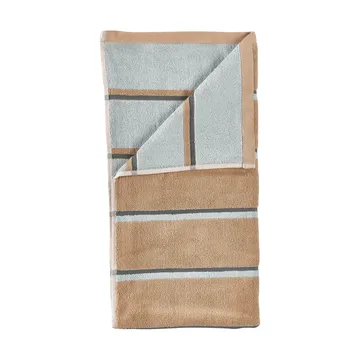 Sauna towel - Camel-ice blue-olive green, 70x140 cm - Zone Denmark
