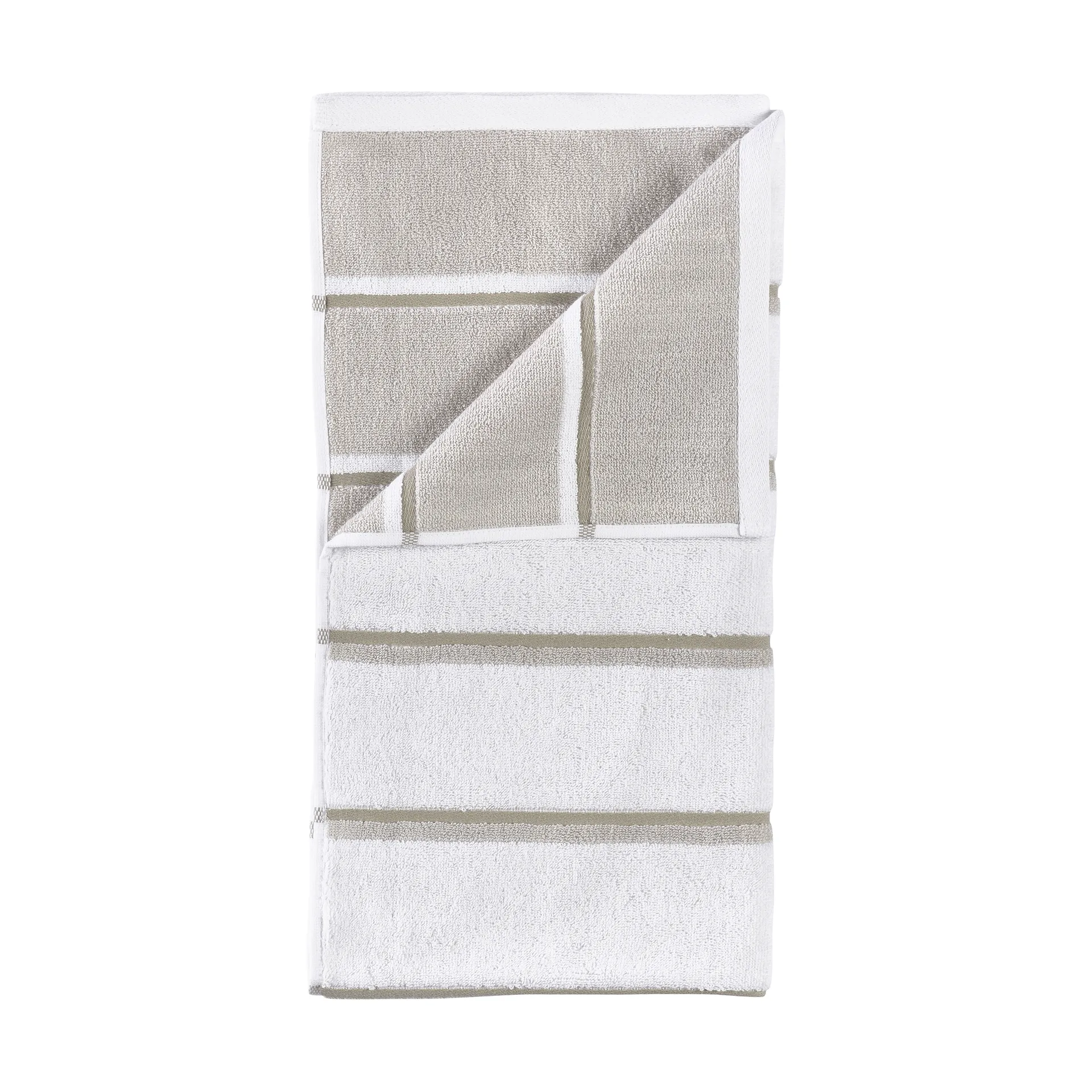 Sauna towel, White-soft grey-eucalyptus, 50x100 cm Zone Denmark