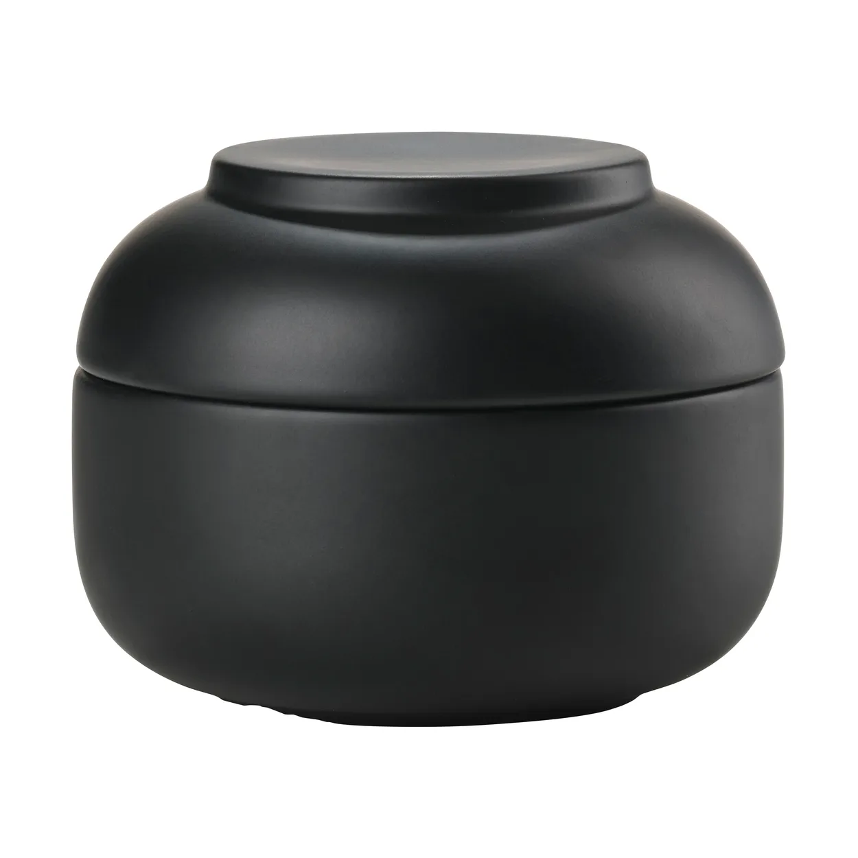 Zone Denmark Sensu jar with lid o10.5x7.5 cm Black | Scandinavian Design | Boxes & jars | Black