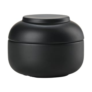 Zone Denmark Sensu jar with lid Ø10.5x7.5 cm Black