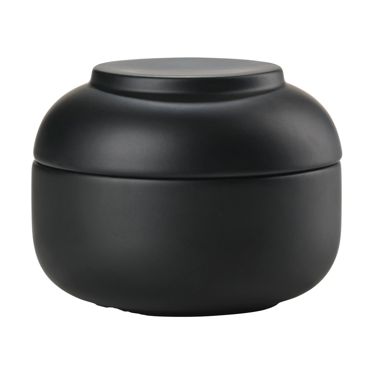 Zone Denmark Sensu jar with lid Ø10.5x7.5 cm Black