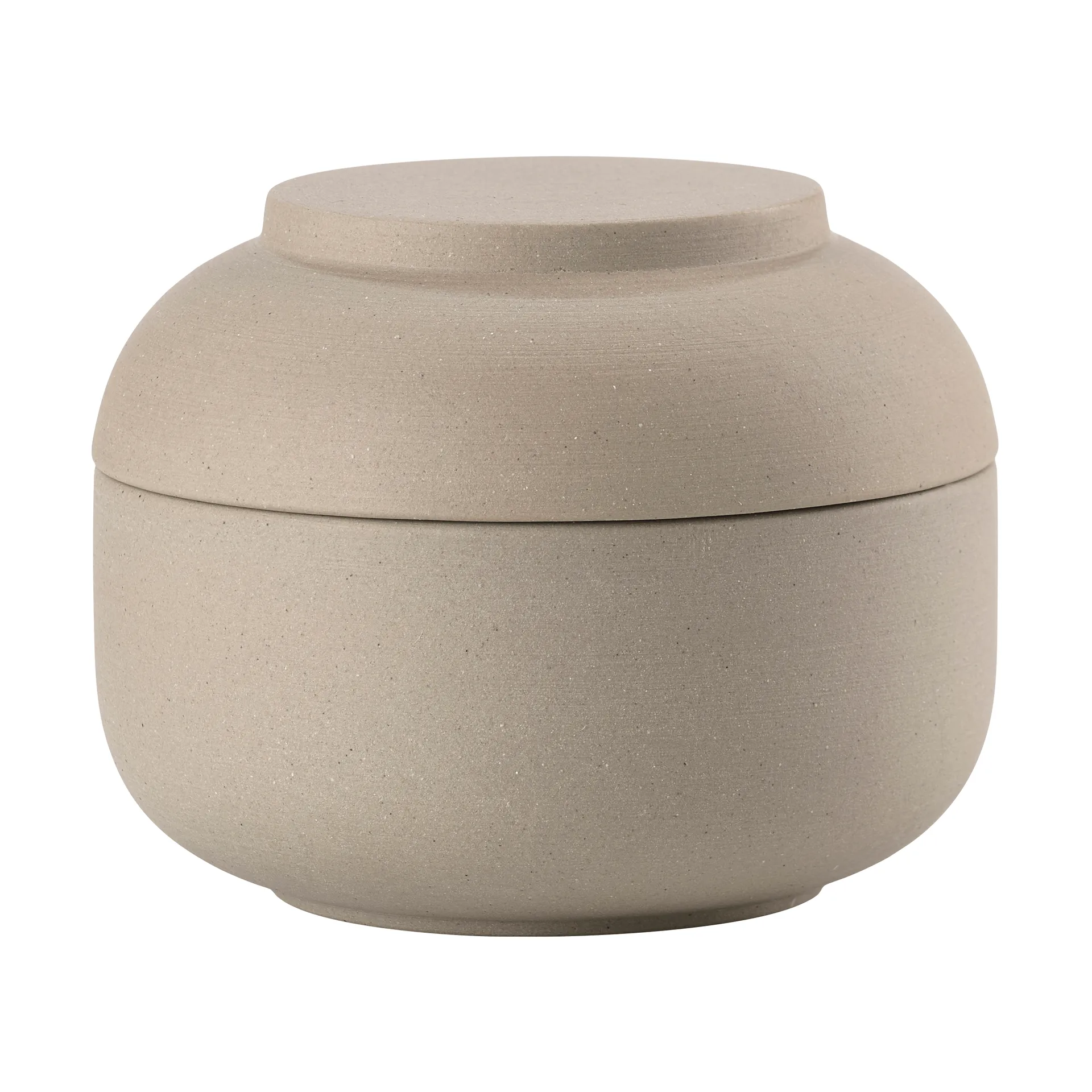 Sensu jar with lid Ø10.5x7.5 cm, Taupe Zone Denmark