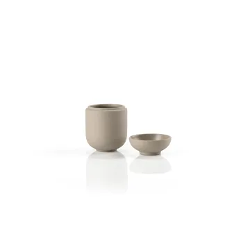 Sensu jar with lid Ø6.5x9 cm - Taupe - Zone Denmark