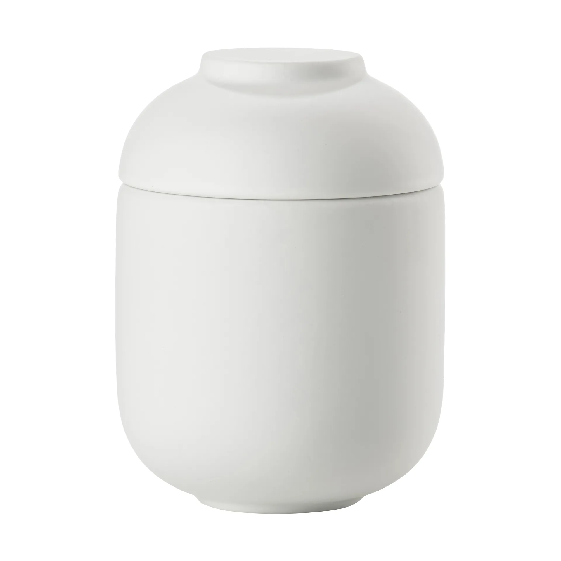 Sensu jar with lid Ø6.5x9 cm, White Zone Denmark