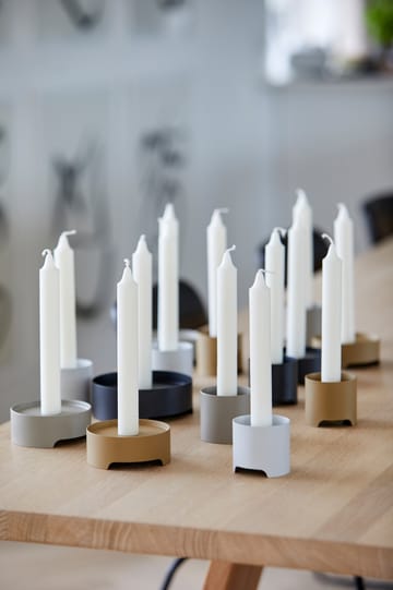Singles candle sticks Ø9 cm - Khaki - Zone Denmark