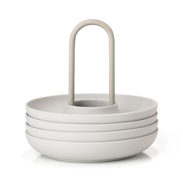 Singles egg cup with holder - Warm Grey - Zone Denmark