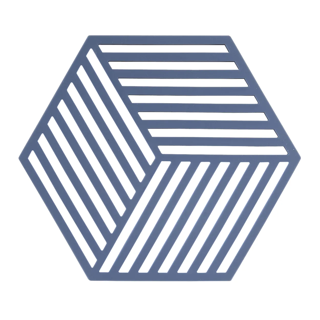 Zone Denmark Table Mat Denim Hexagon | Scandinavian Design | Trivets | Blue