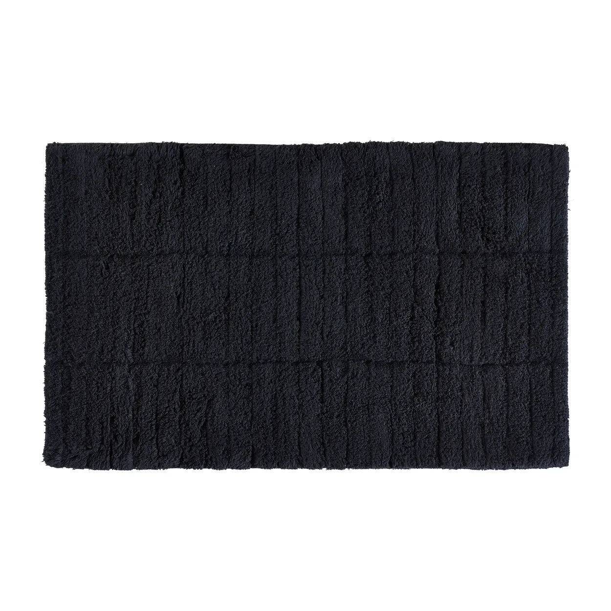 Zone Denmark Tiles bathroom rug Black | Scandinavian Design | Bath mats | Black