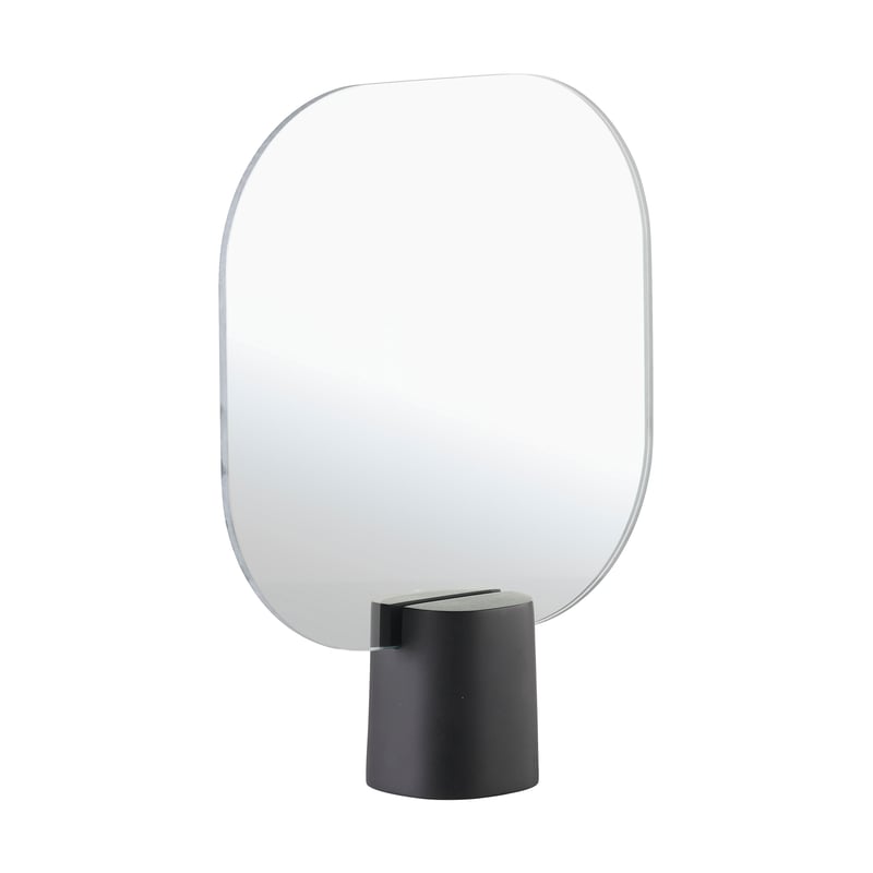 Zone Denmark Time table mirror 26.5 cm Black