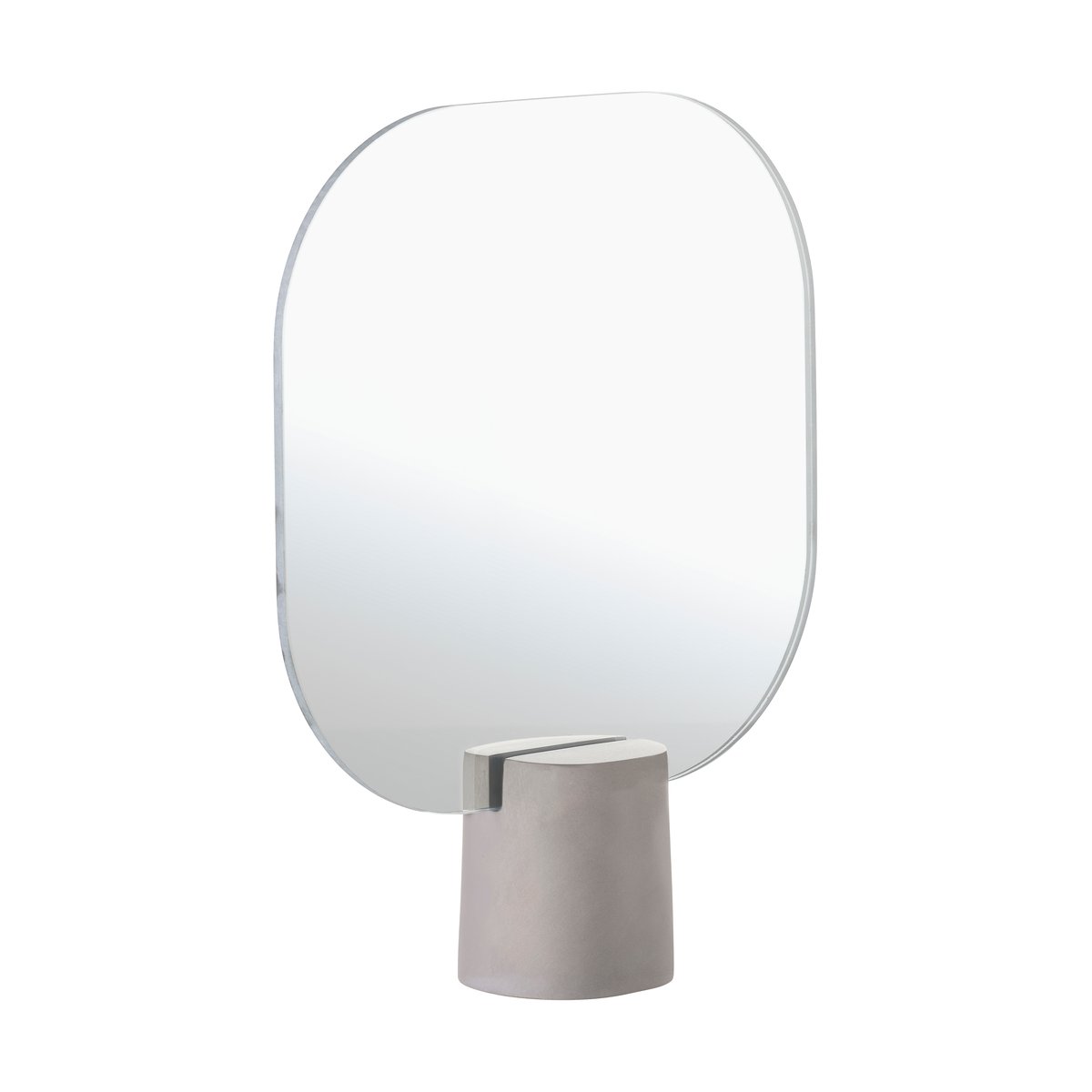 Zone Denmark Time table mirror 26.5 cm Concrete | Scandinavian Design | Table mirrors | Grey