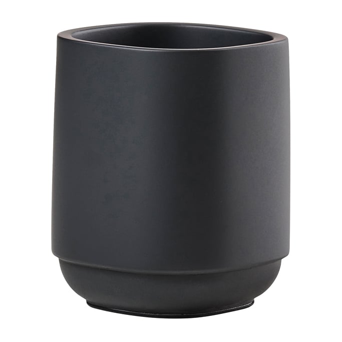 Zone Denmark Time toothbrush mug 9.8 cm Black | Scandinavian Design | Toothbrush holders | Black
