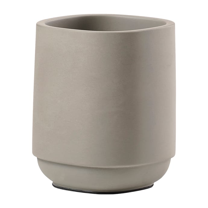 Time toothbrush mug 9.8 cm - Concrete - Zone Denmark