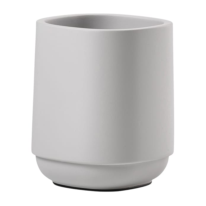 Time toothbrush mug 9.8 cm - Soft grey - Zone Denmark