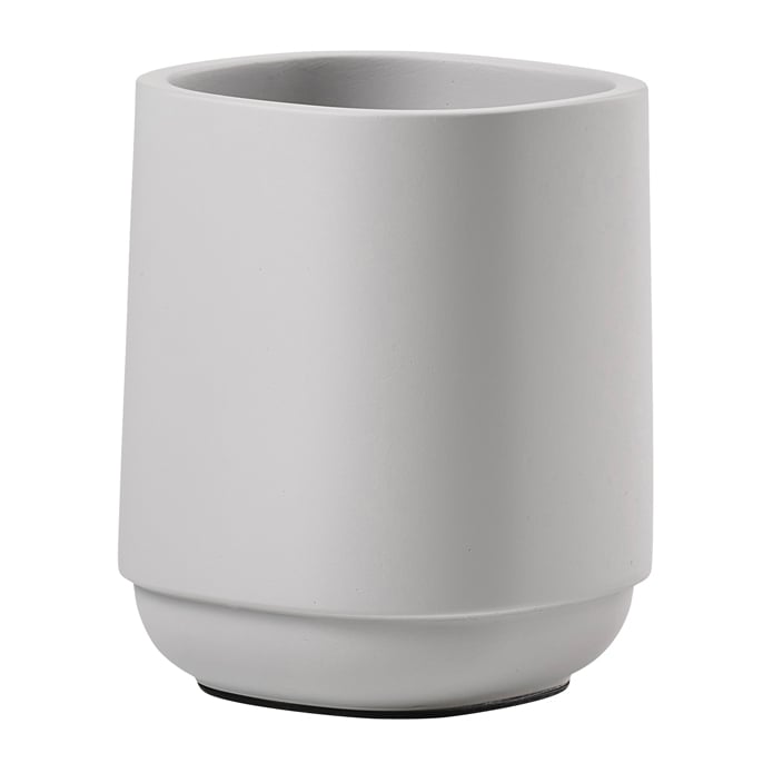 Zone Denmark Time toothbrush mug 9.8 cm Soft grey | Scandinavian Design | Toothbrush holders | Grey