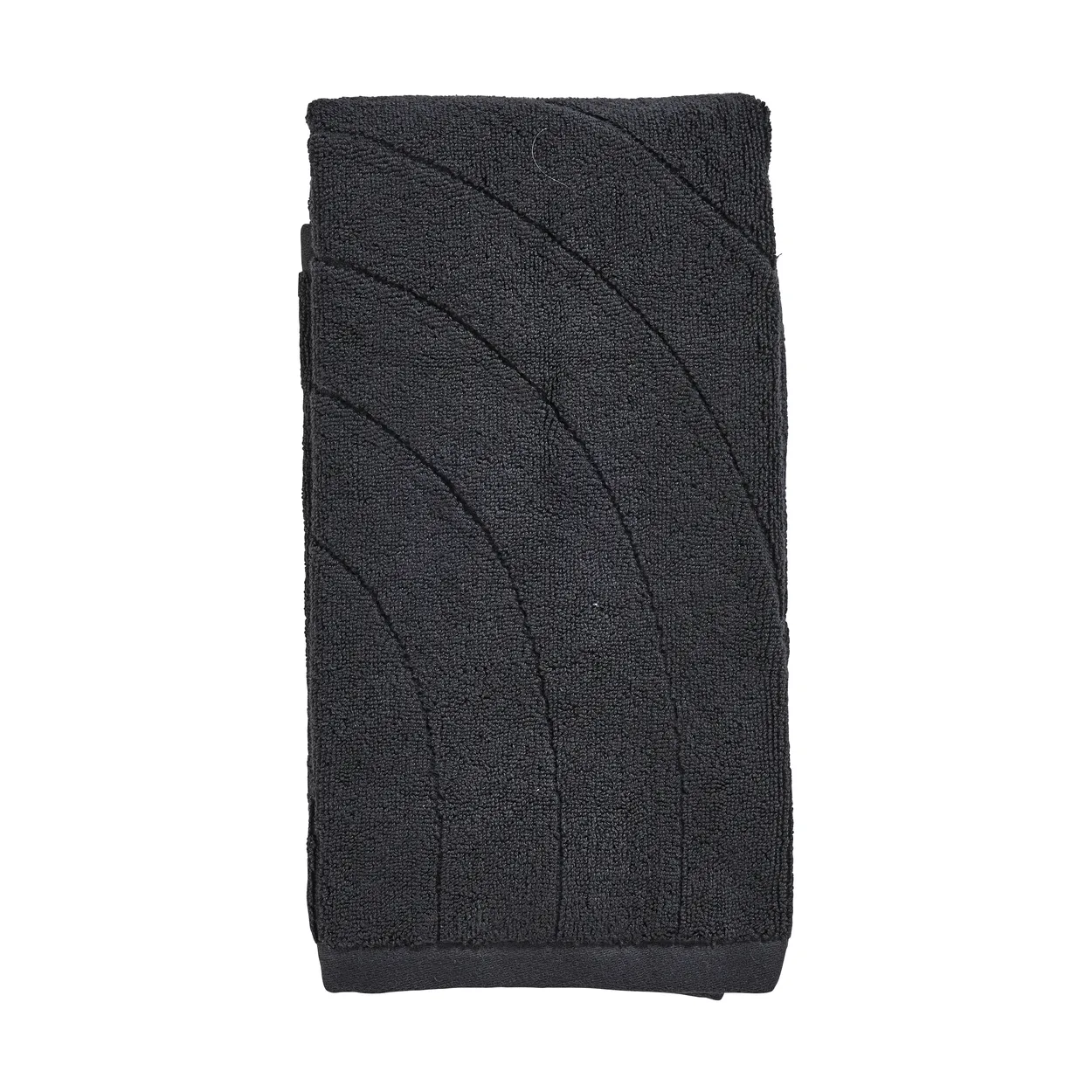 Zone Denmark Time towel 50x100 cm Svart | Scandinavian Design | Bath towels | Black