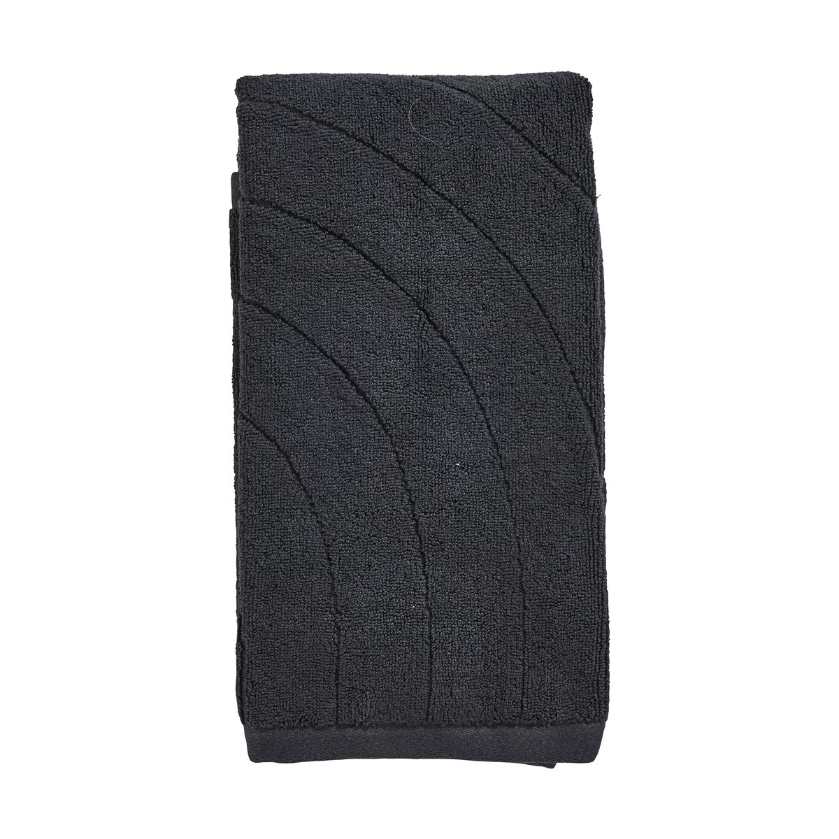 Zone Denmark Time towel 50x100 cm Svart | Scandinavian Design | Bath towels | Black