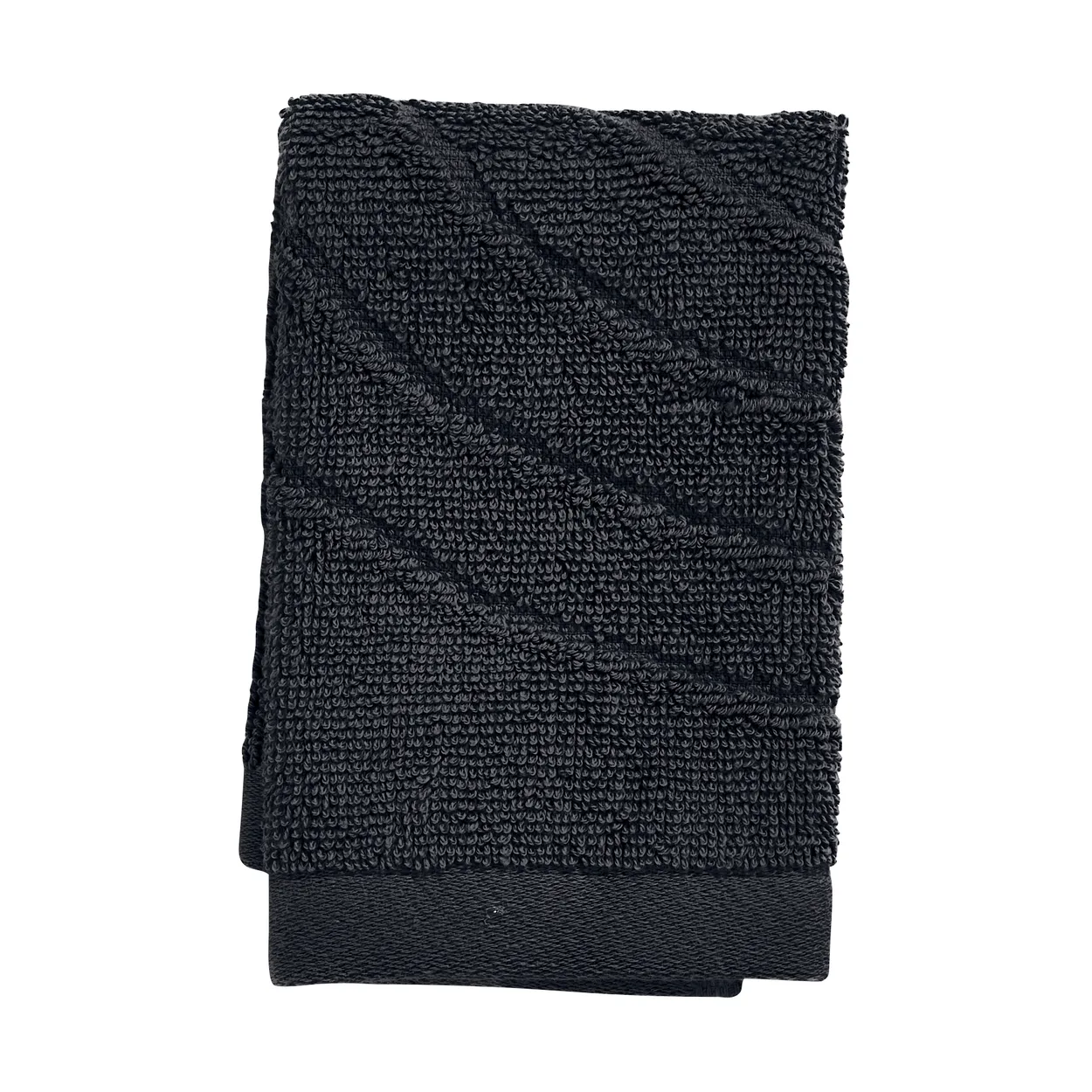 Zone Denmark Time washcloth 30x30 cm Svart | Scandinavian Design | Hand towels | Black