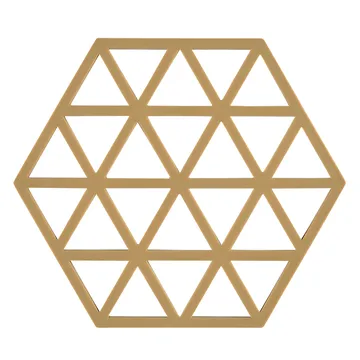 Triangles trivet 14x16 cm - khaki - Zone Denmark