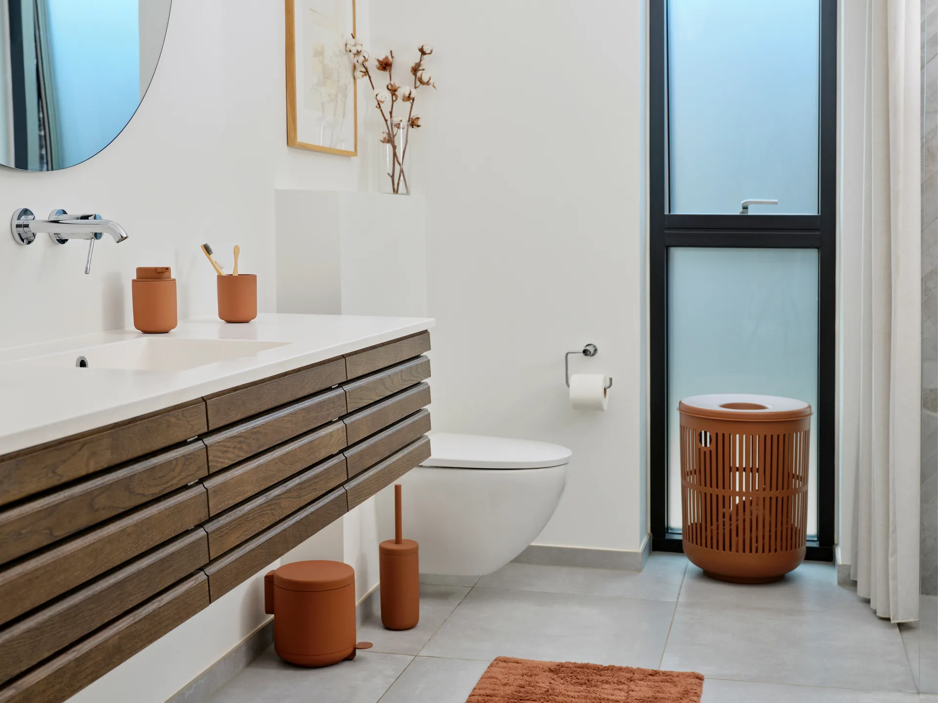Ume laundry basket, Terracotta Zone Denmark
