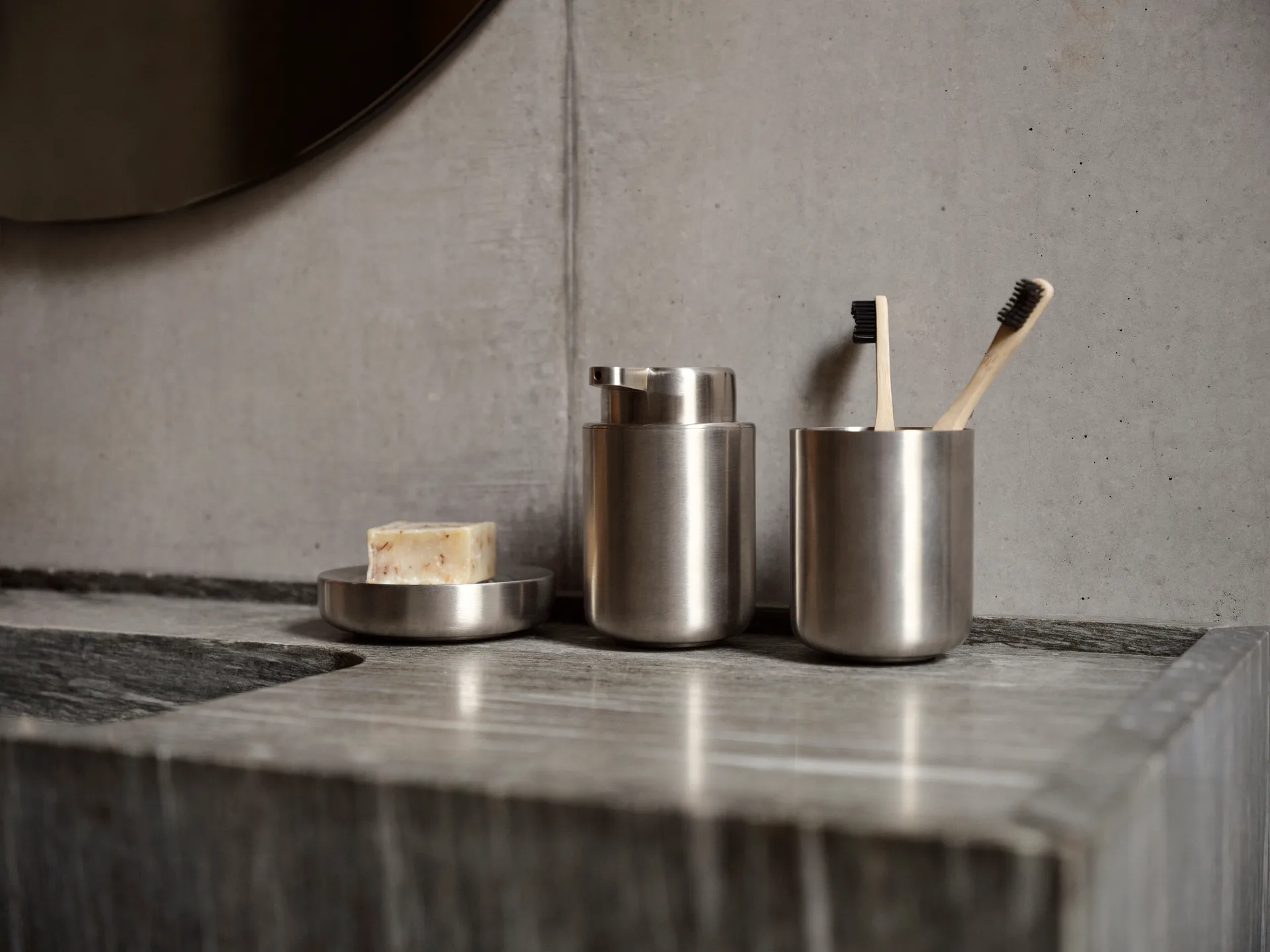 Ume soap dispenser, Steel Zone Denmark