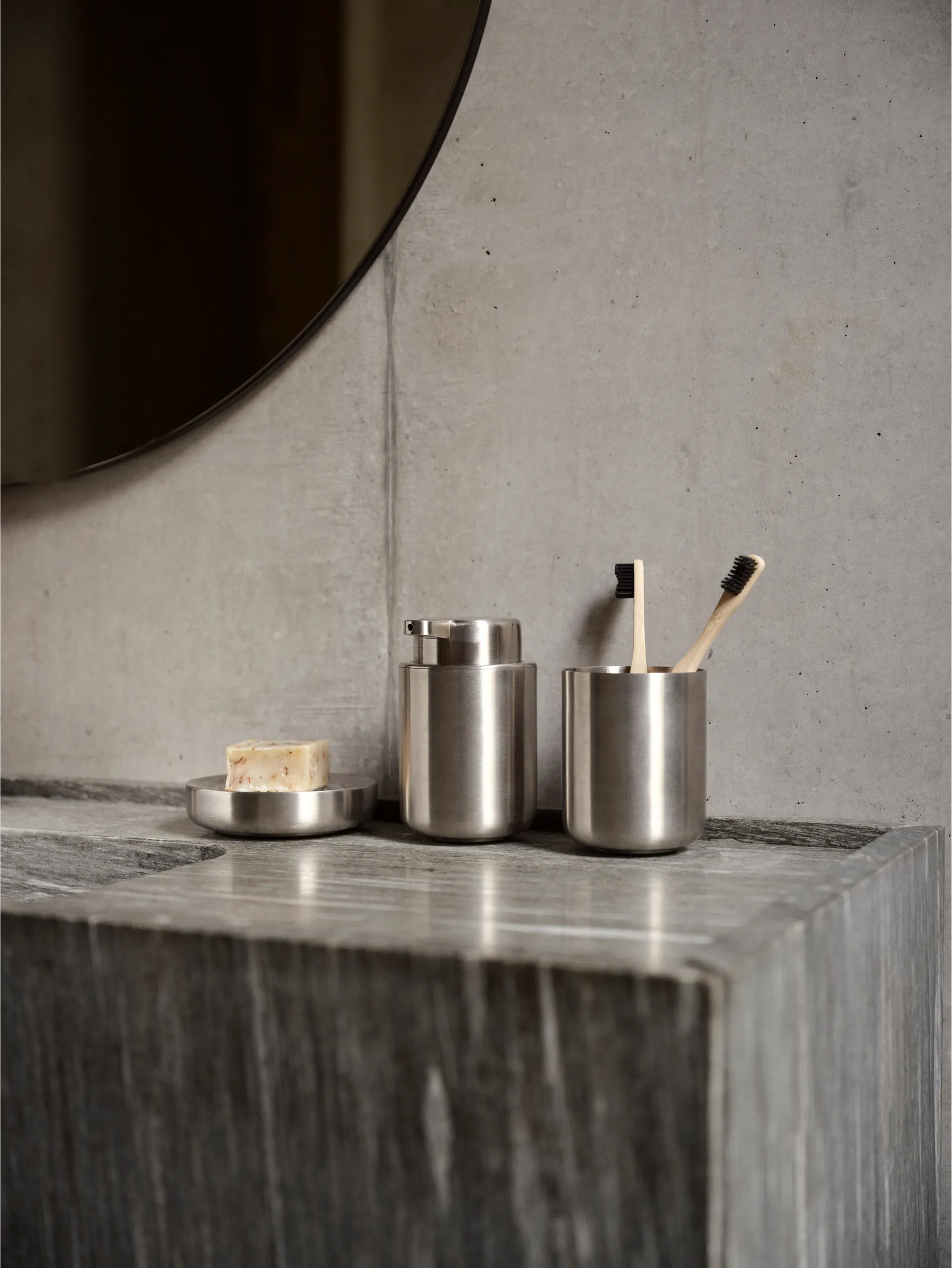 Ume soap dispenser, Steel Zone Denmark