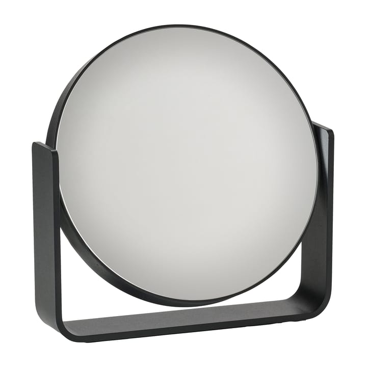 Ume table mirror with 5x forlargeing 19x19.5 cm - Black - Zone Denmark