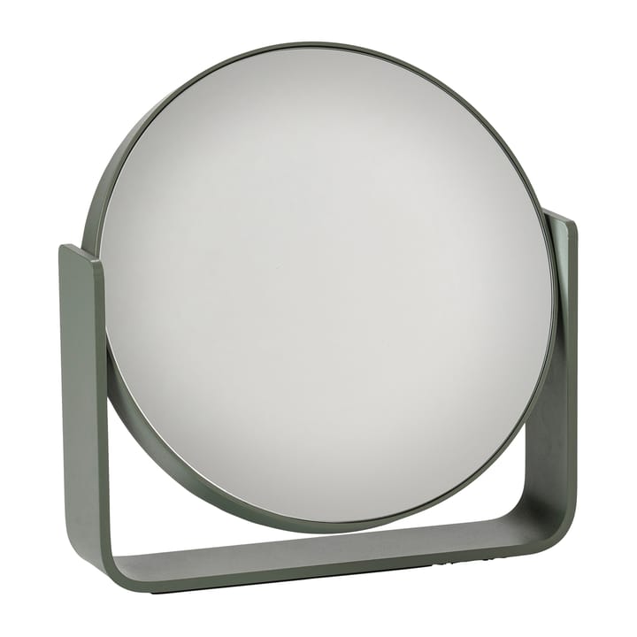 Ume table mirror with 5x forlargeing 19x19.5 cm - Olive green - Zone Denmark