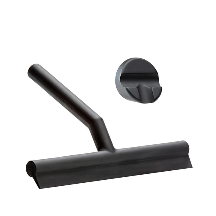 Wiper shower scraper - Black, with holder - Zone Denmark